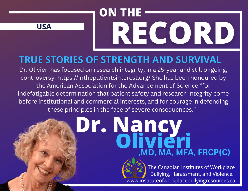 Dr. Nancy Olivieri