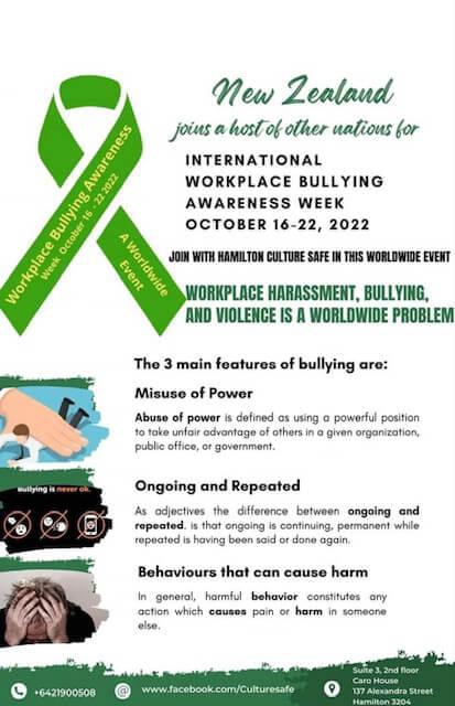 Workplace Bullying Awareness Week, New Zealand