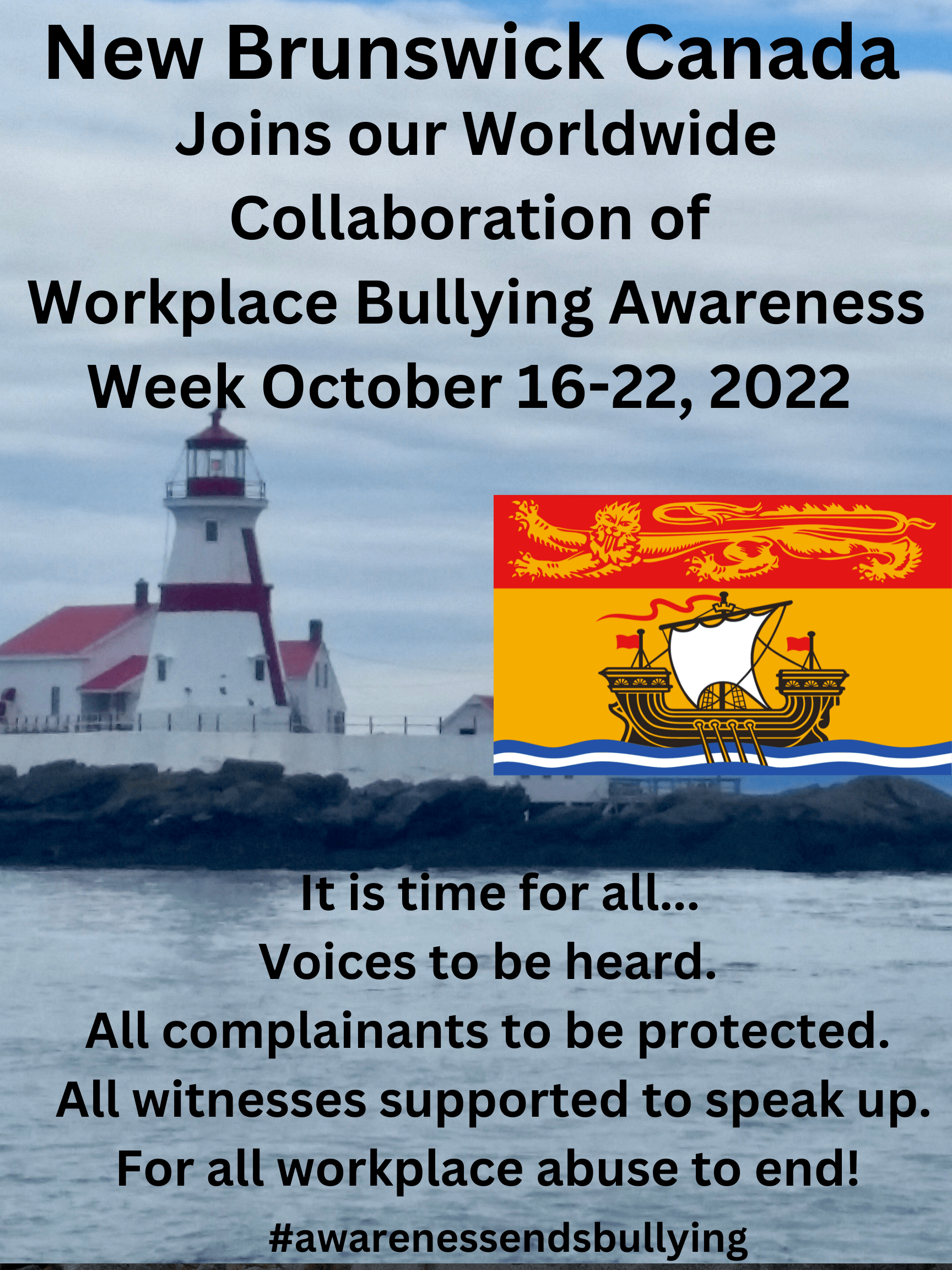 Workplace Bullying Awareness Week 2022, New Brunswick