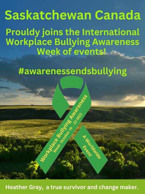 Workplace Bullying Awareness Week, Saskatchewan