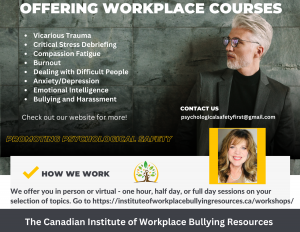 workplace courses, bullying, harassment