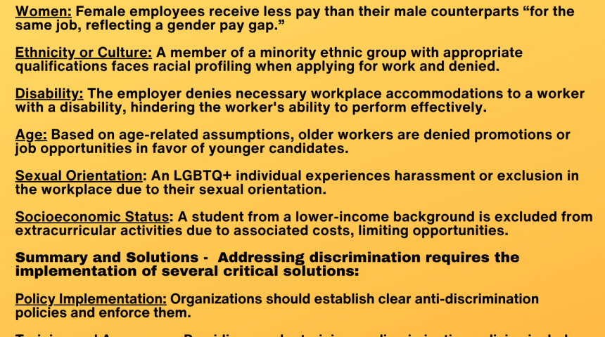 Definitions of Discrimination