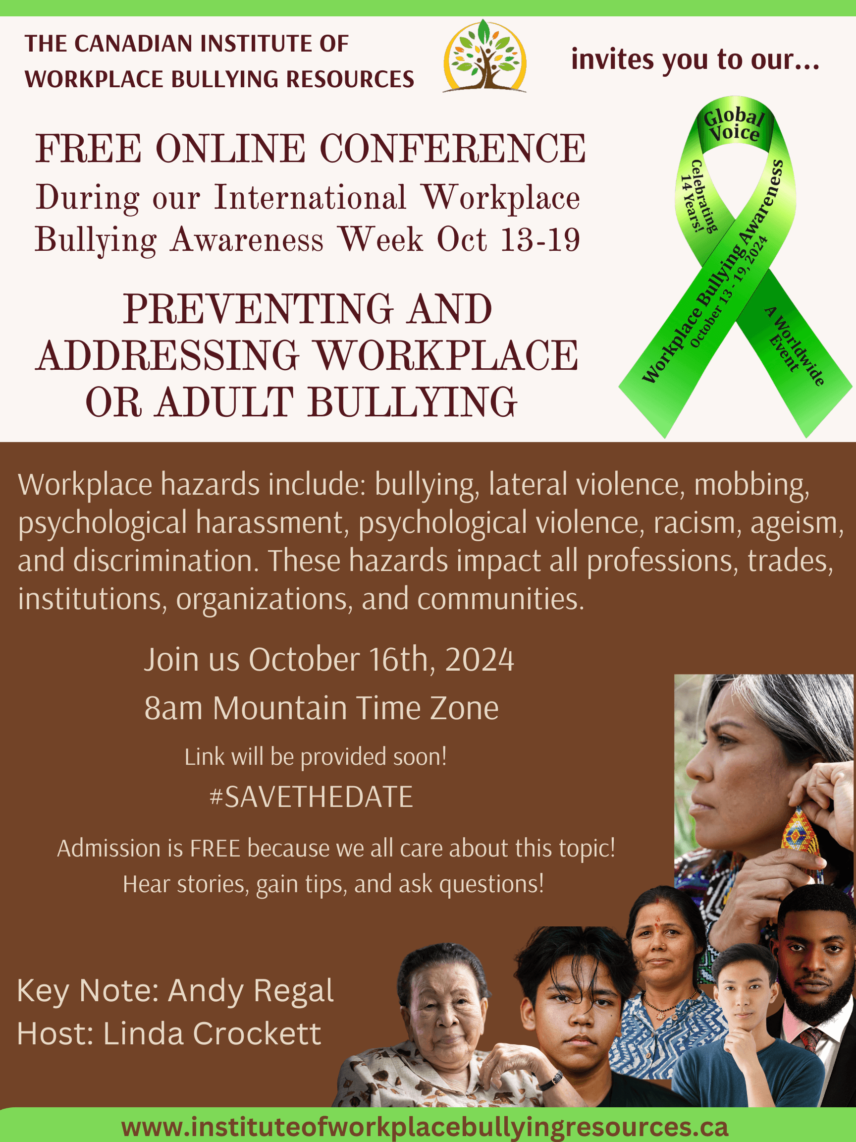 free online conference preventing and addressing workplace or adult bullying